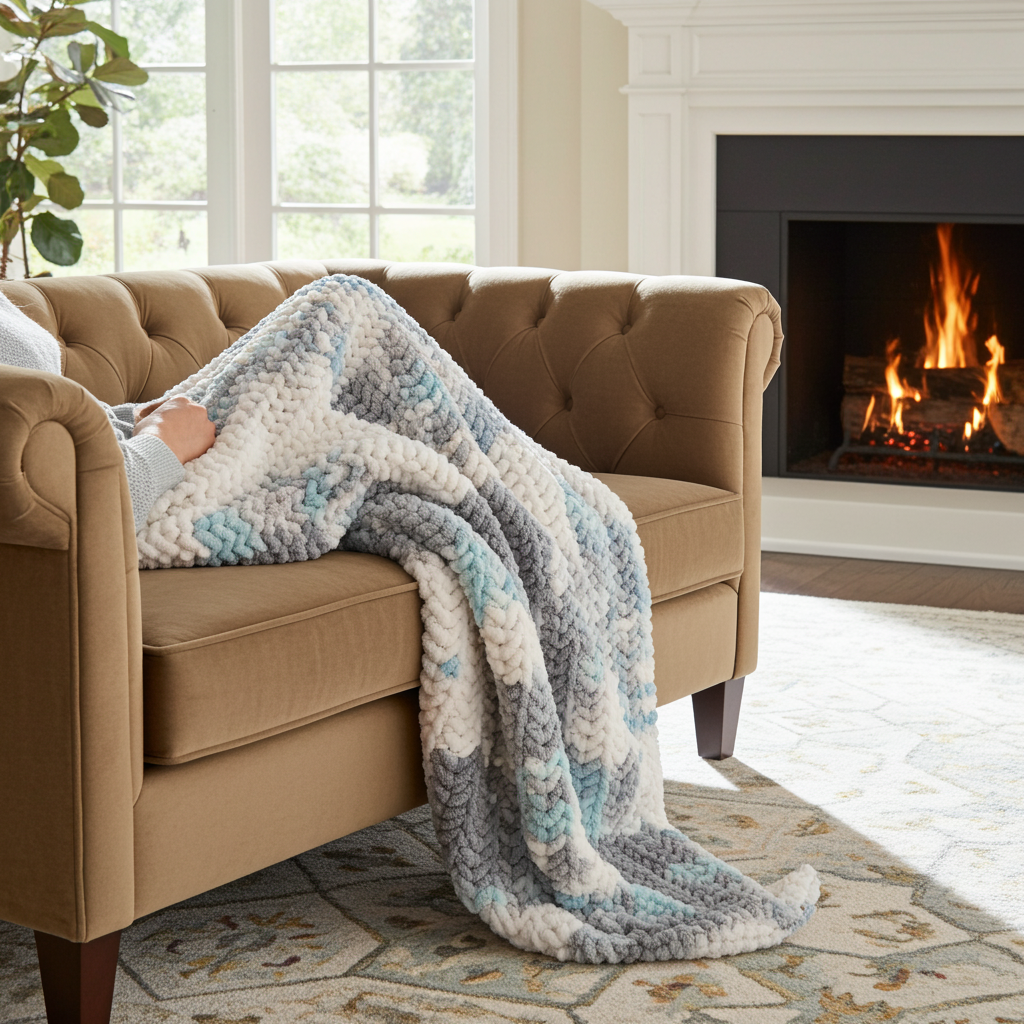 Chunky Crochet Blanket